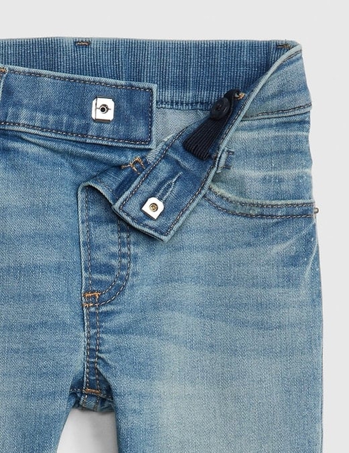 Toddler Elasticized Pull-On Slim Taper Jeans with Washwell™