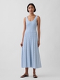 SL SCOOPNECK CROCHET MAXI