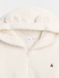 Kids Sherpa Oversized Bear Zip Hoodie