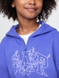 Kids VintageSoft Logo Zip Hoodie