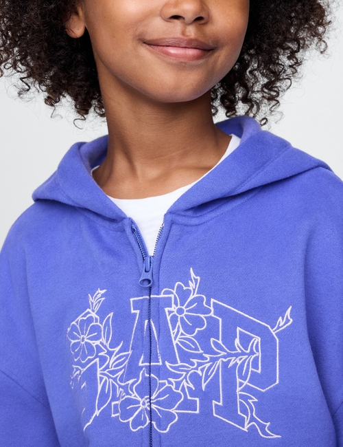 Kids VintageSoft Logo Zip Hoodie