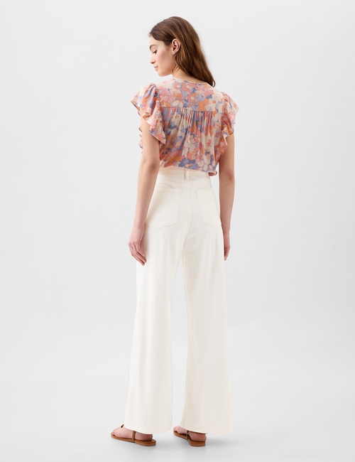 High Rise Wide-Leg Jeans