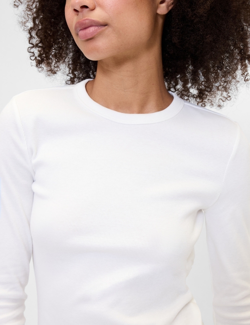 Essential Ribbed Crewneck T-Shirt