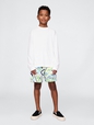 Kids Relaxed Gap Print Pull-On Shorts