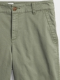 9" High Rise Twill Bermuda Shorts