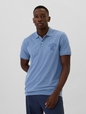 Gap Graphic Stretch Pique Polo Shirt