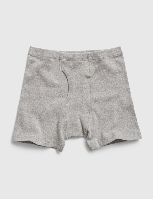 Kids Organic Cotton Solid Boxer Briefs (4-Pack)