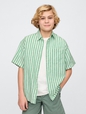 Kids Linen-Cotton Relaxed Shirt