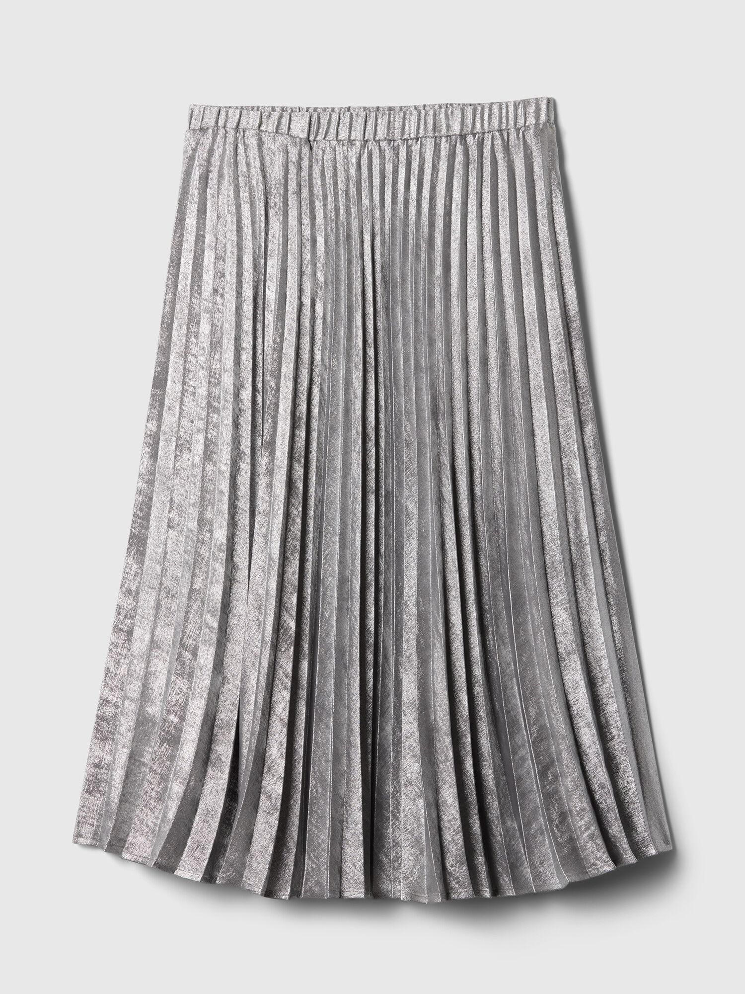 Shop Metallic Pleated Midi Skirt for GAP UAE
