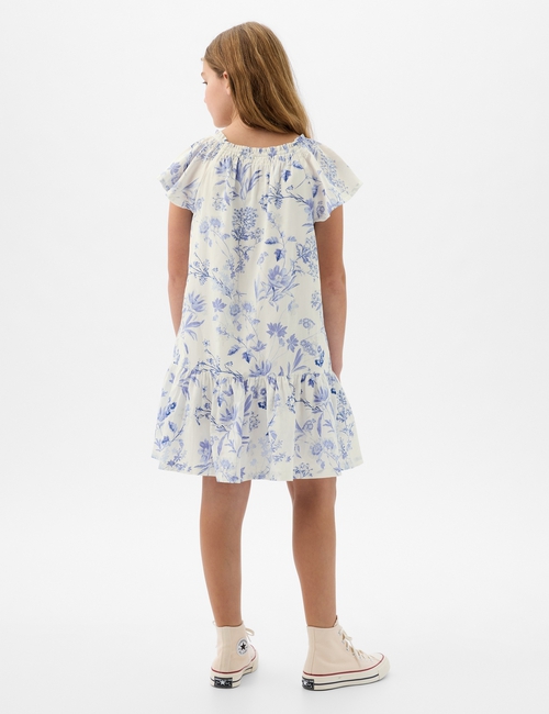 Kids Floral Tiered Dress