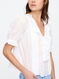 Relaxed Voile Ruffle Top