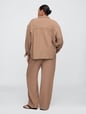 Mid Rise Gauze Pull-On Wide-Leg Pants