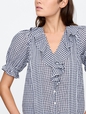 Relaxed Voile Ruffle Top