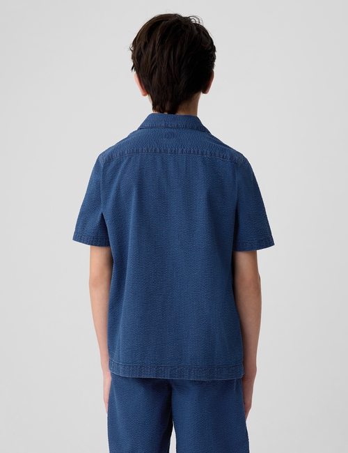 Kids Seersucker Oxford Shirt