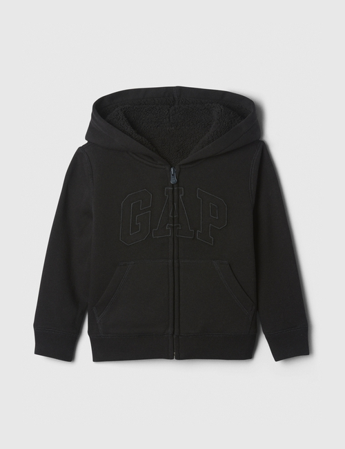 babyGap Logo Sherpa-Lined Zip Hoodie