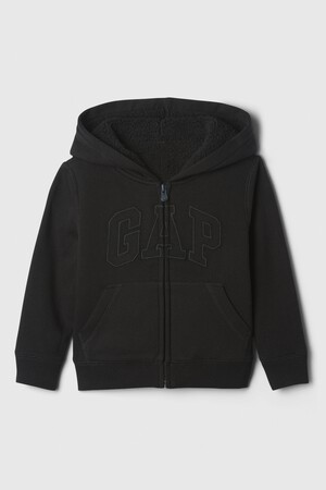 babyGap Logo Sherpa-Lined Zip Hoodie