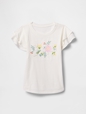 Kids Ruffle Graphic Logo T-Shirt