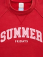 Gap × Summer Fridays Oversized Raglan Logo Sweatshirt