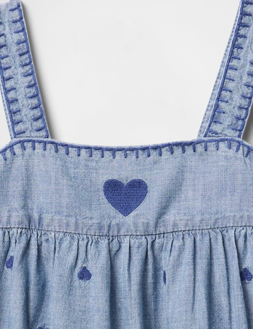 Baby & Toddler Chambray Heart Outfit Set