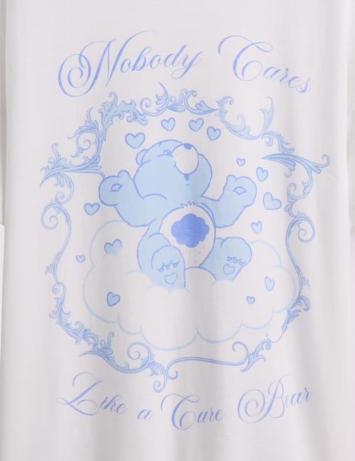 3PL SS EXTRA RELAXED TUNIC TEE_CAREBEARS