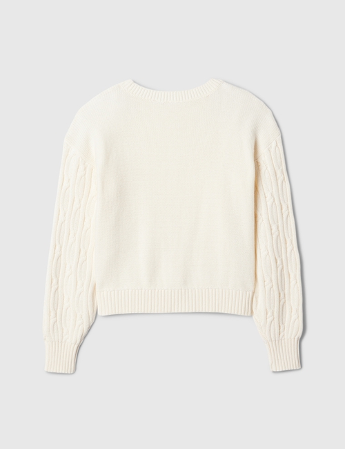 Kids Cable-Knit Crewneck Sweater