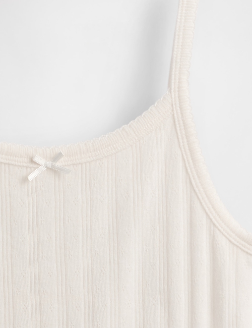 Kids Pointelle Rib Cami