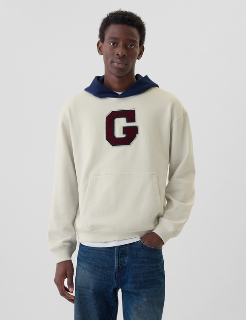 Colorblock Varsity Logo Hoodie