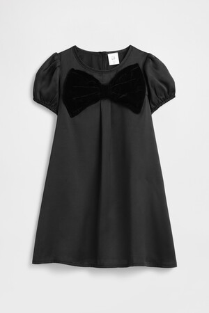 V-WVN BOW DRESS HO25