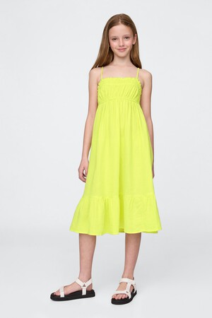Kids Crinkle Gauze Midi Dress