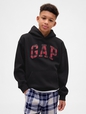Kids VintageSoft Relaxed Plaid Logo Hoodie
