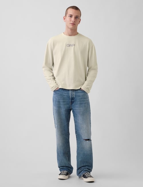 Relaxed Gap Logo Crop T-Shirt