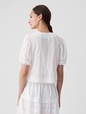 Gap × DÔEN Cropped Eyelet Shirt