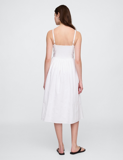 Eyelet Midi Dress