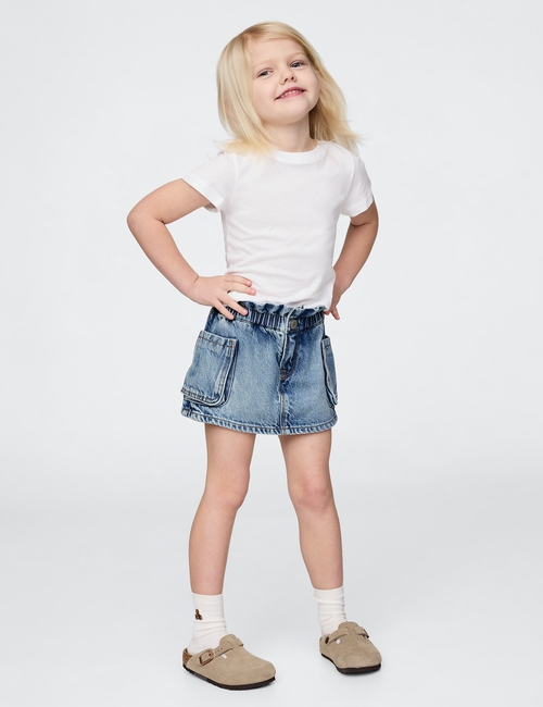 Baby & Toddler UltraSoft Denim Cargo Skort