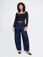 High Rise Barrel Jeans