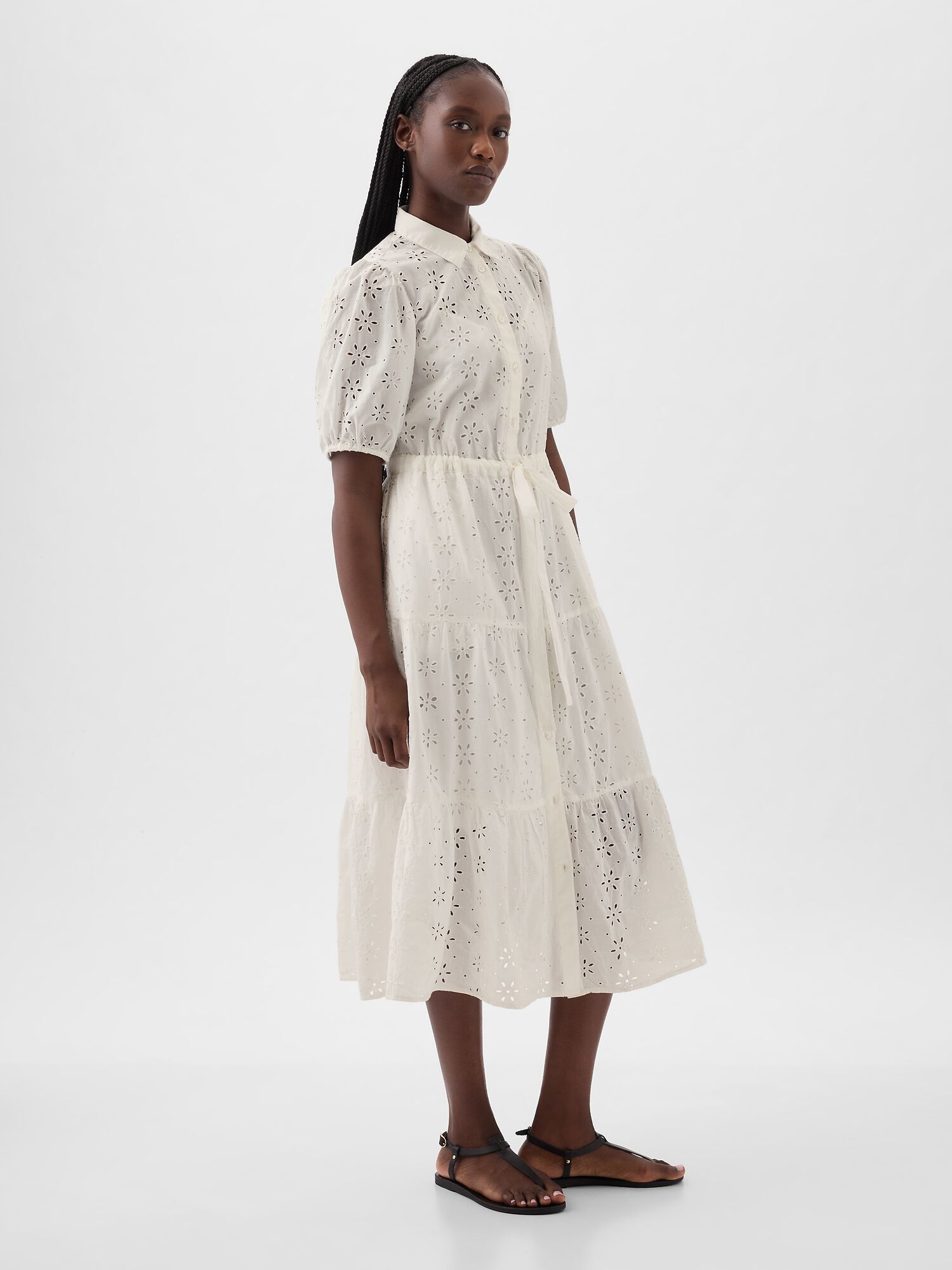 Eyelet tiered dress store