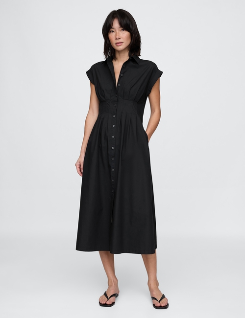 Poplin Midi Shirtdress