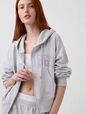 French Terry Oversized 1969 Logo Zip Hoodie