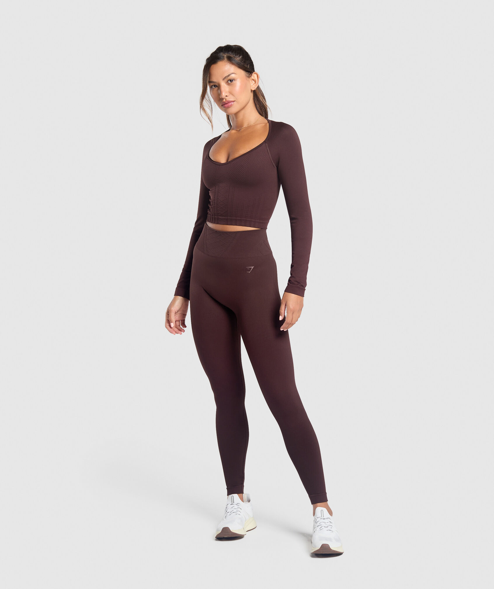 Corset Seamless Long Sleeve Top