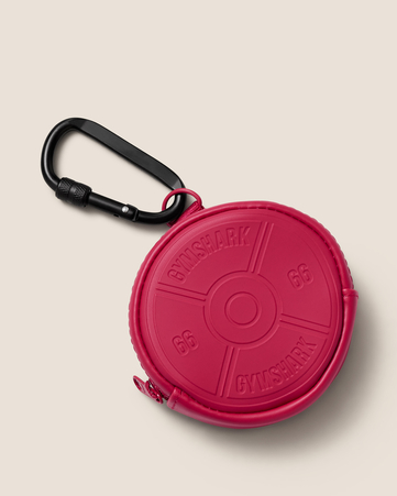 Weight Plate Zip Coin Pouch