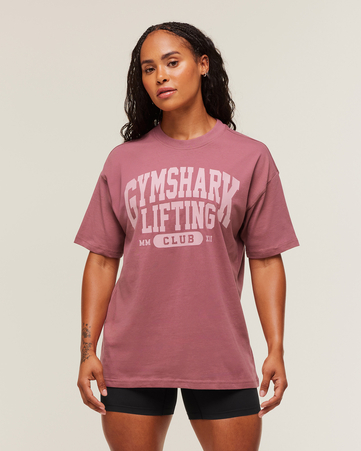Lifting Club Graphic Oversized T-Shirt