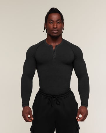Cotton Seamless Henley