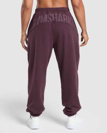 Gymshark Power Washed Joggers:Depth Purple/Acid Wash:S