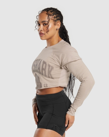 Lifting 2 In 1 Long Sleeve Crop Top