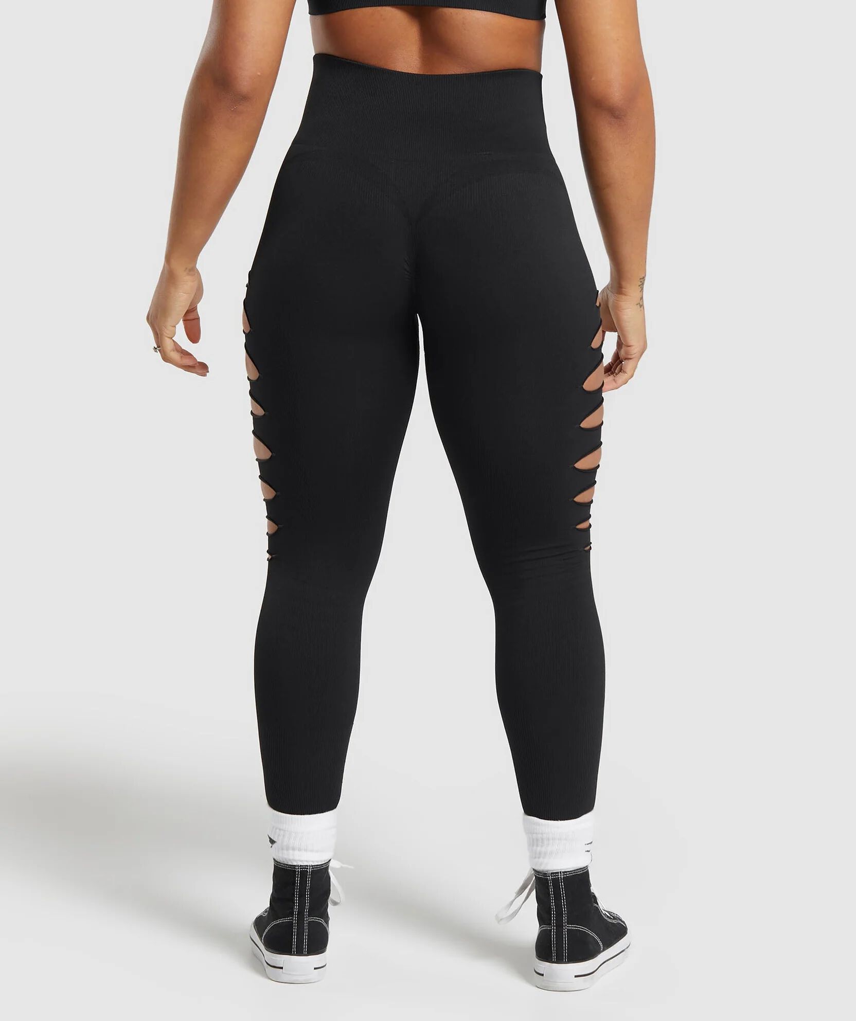 Grey ripped leggings 2025