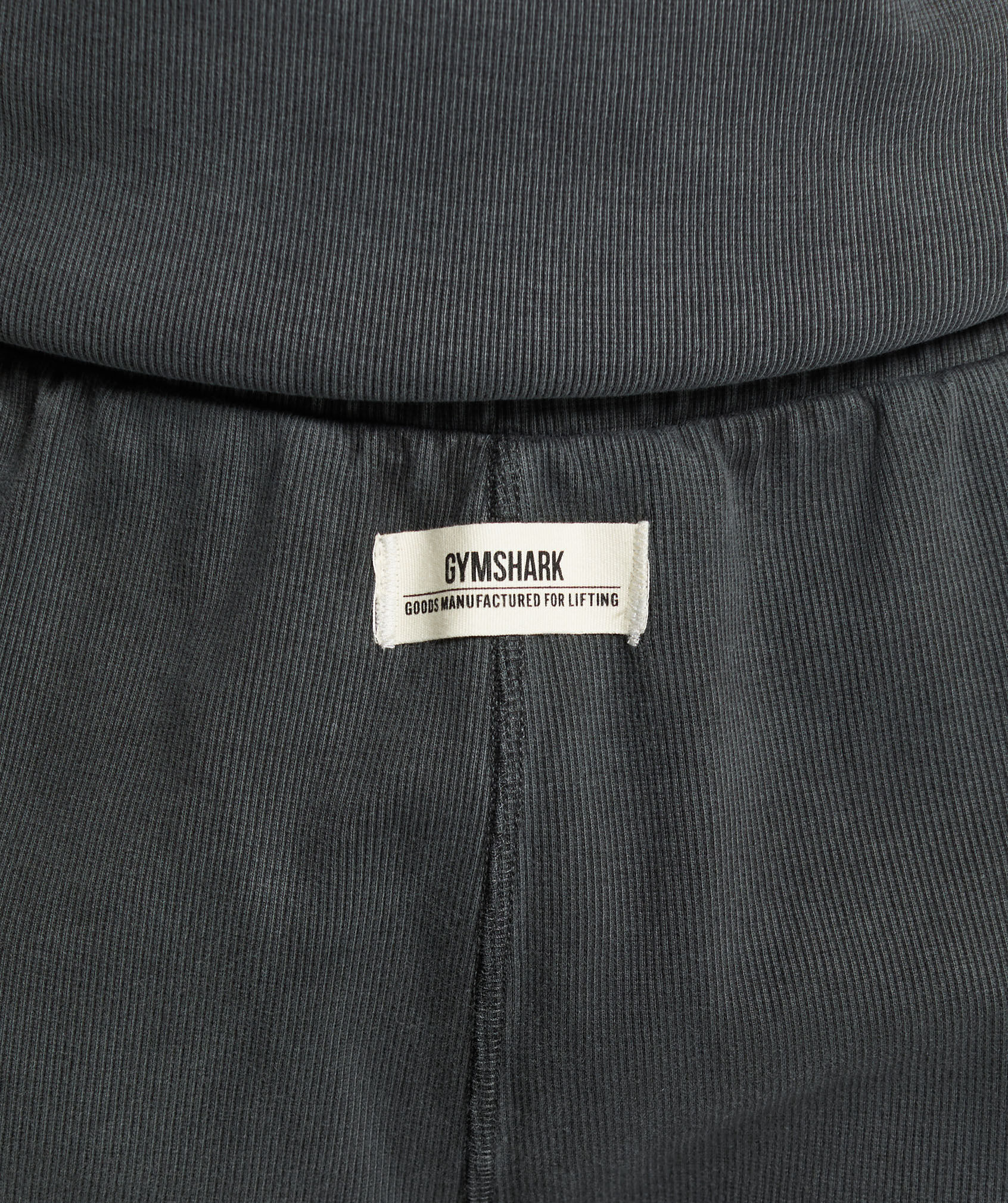 Shop Heavyweight Ribbed Joggers Asphalt Grey Pigment Garment Gymshark Oman