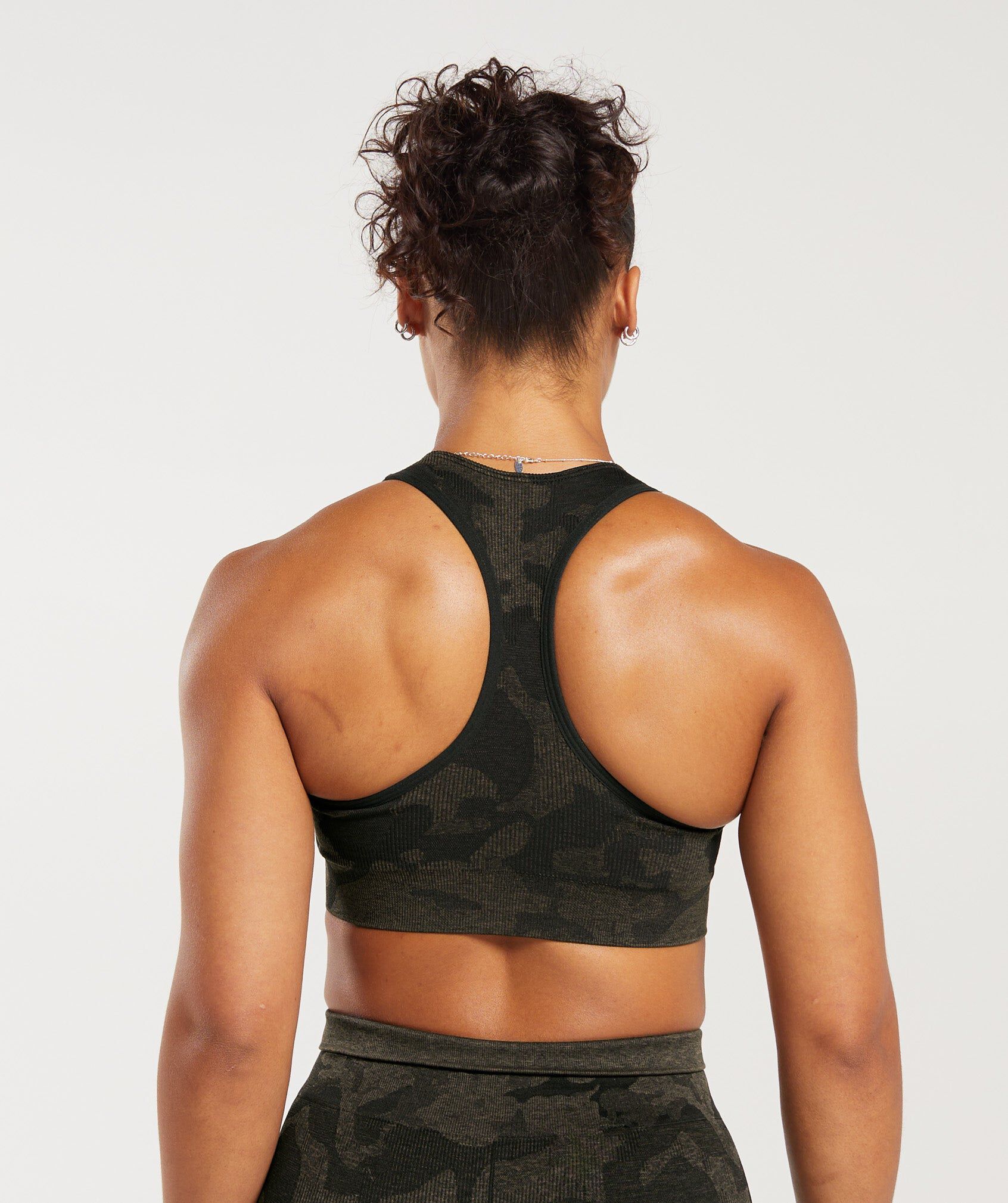 Camo seamless sports bra top
