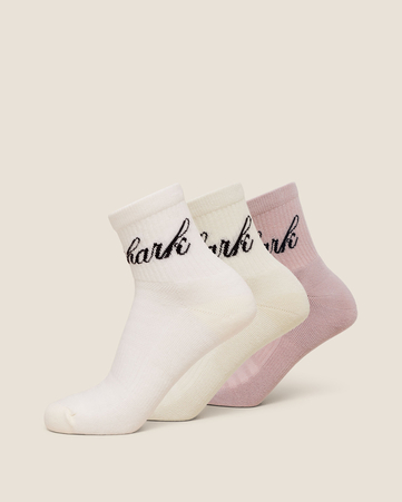 Cursive Wordmark Graphic Midi 3pk