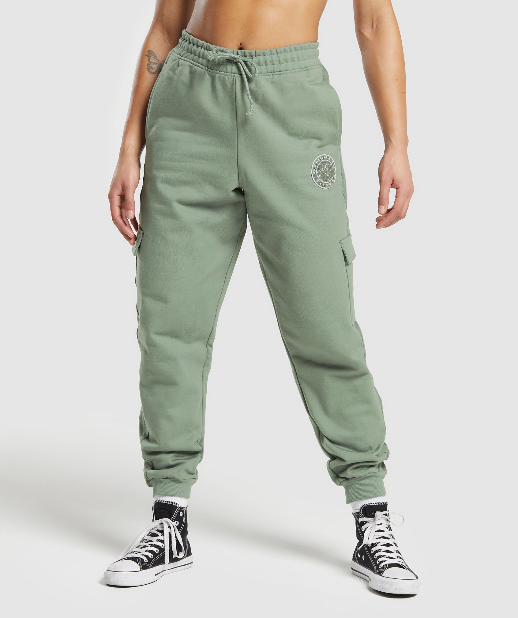 Shop Legacy Joggers Unit Green Gymshark Oman