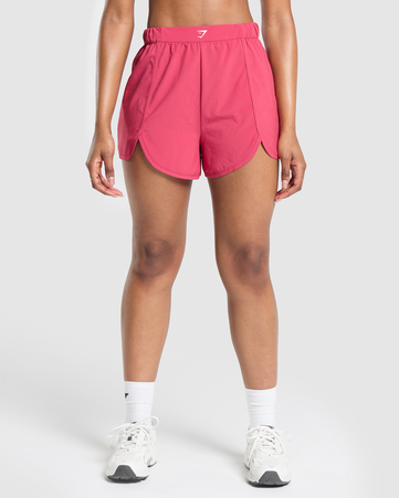 Scallop Hem Shaped Short